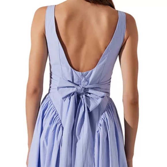 Astr Light Blue Midi Dress - Picture 2 of 4